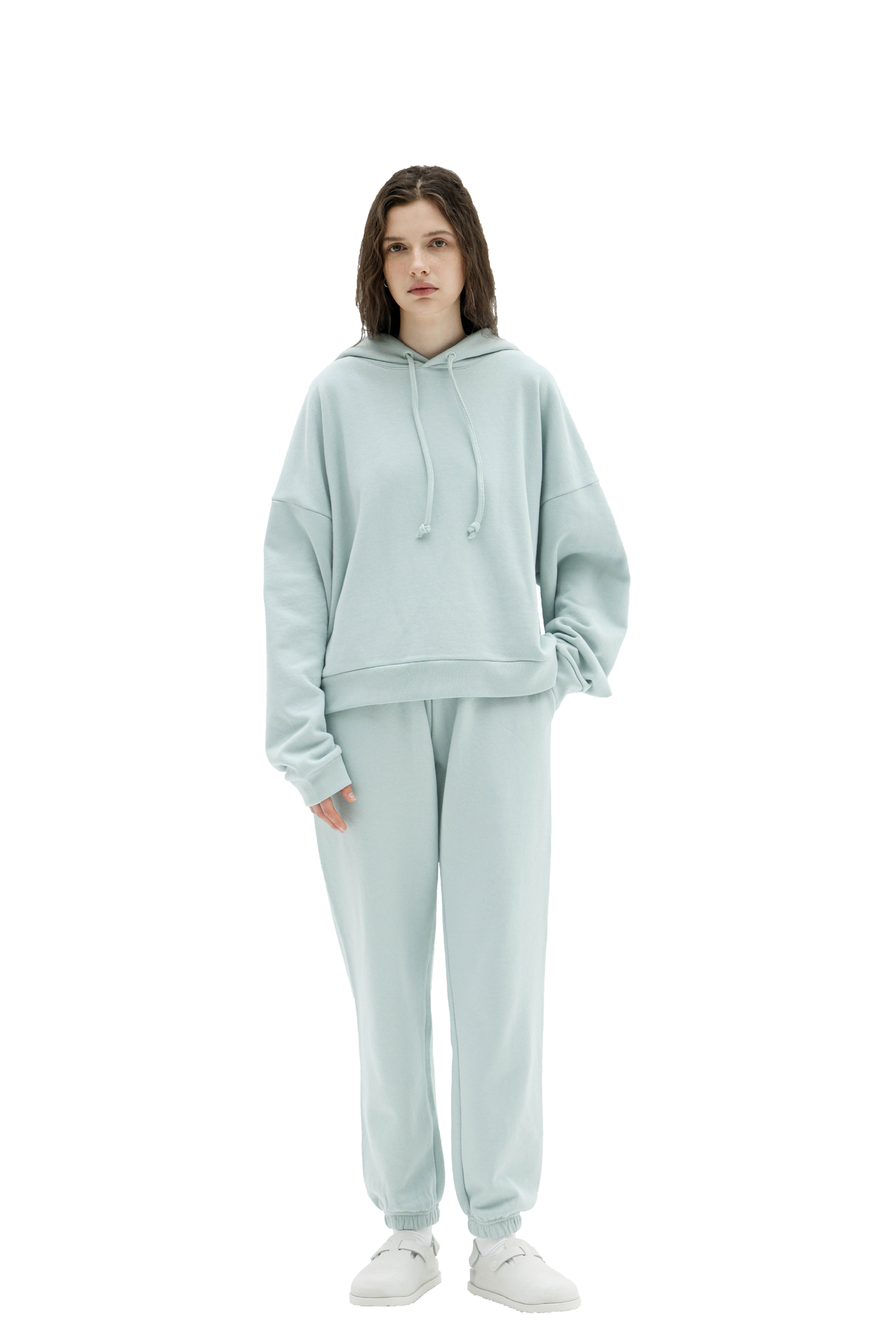 Hoodie in Powder Blue