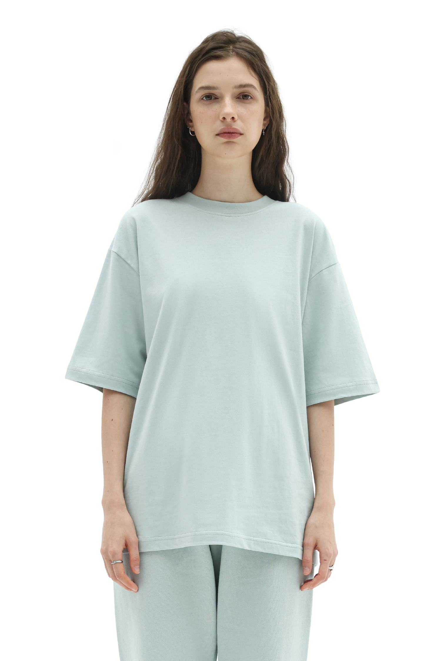 Box Tee in Powder Blue