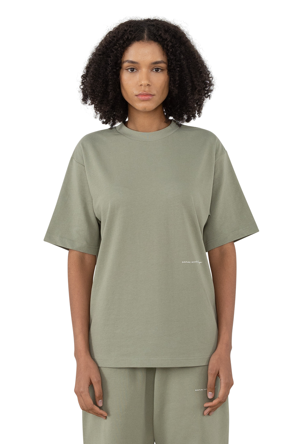 Box Tee in Sage